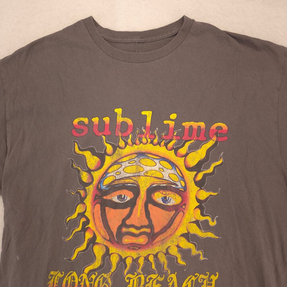 Sublime Band Short Sleeve Crew Neck Graphic Shirt Mens Size Extra Large XL Gray